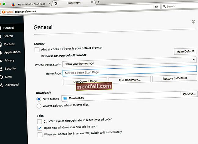 Mozilla Firefox'ta Ana Sayfa Nasıl Değiştirilir