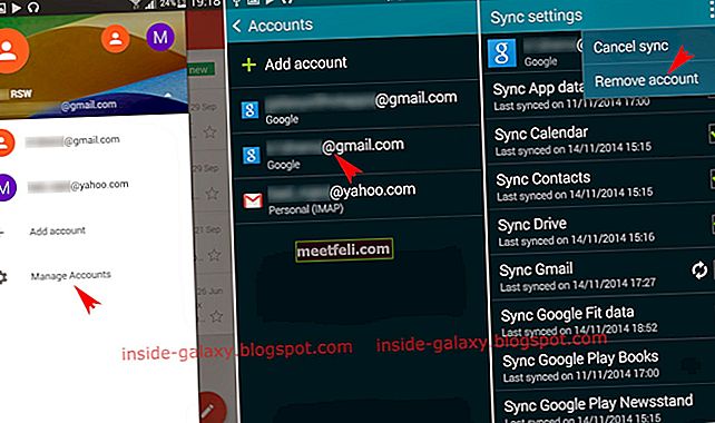 Как да изтриете имейл акаунт от приложението Gmail на Galaxy S4
